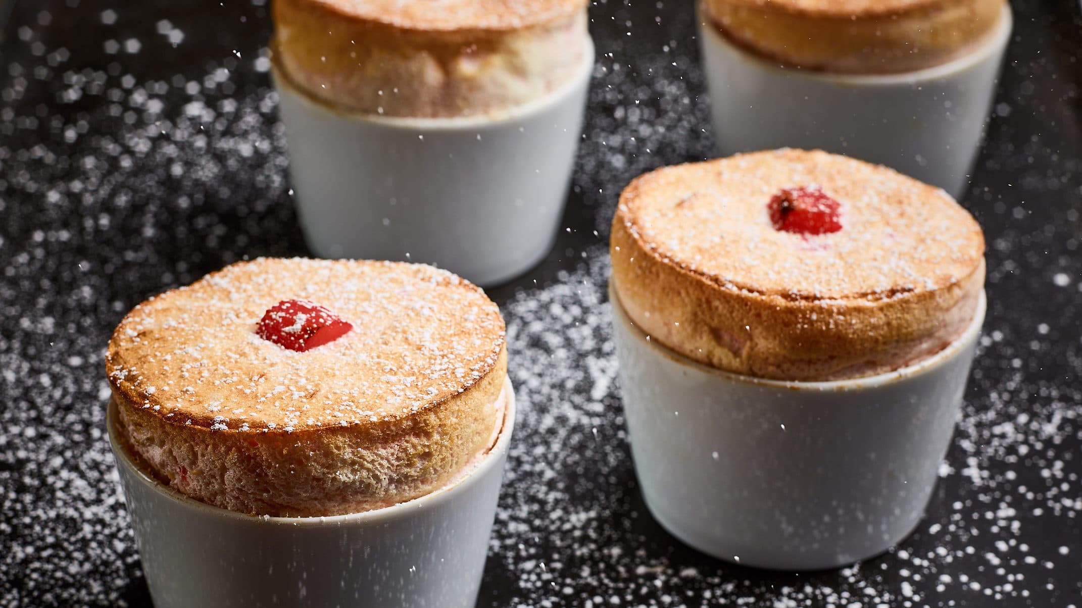 Rhubarb souffle